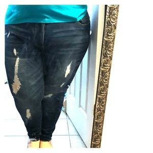 Forever 21 Womens Plus Distressed Jeans sz 20w